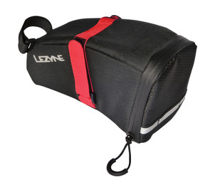 Lezyne Saddle Bag Aero Caddy, black-red