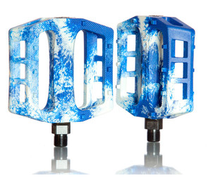pedals, Demolition Trooper 9/16", white/blau marble