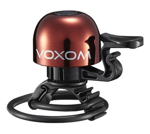Voxom Bicycle Bell Kl15 22,2-31,8mm, O-Ring, red, Colors: Red