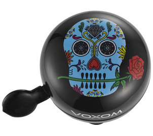 Voxom Bicycle Bell KL22 Skull Black, Colors: Black