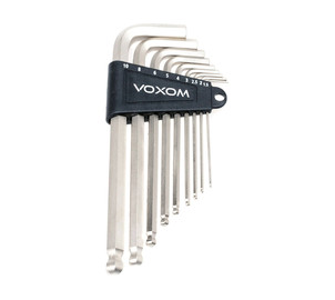 Voxom Hex Key Wrench Set WKl5 1.5/2/2.5/3/4/5/6/8/10MM silver