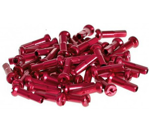 Salt Spoke-Nipples alloy 40pcs., red