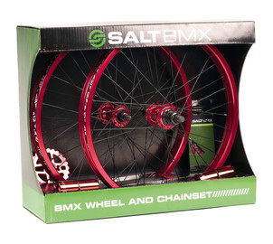 Salt Valon Kit Wheels, Sprocket, Chain and pegs red