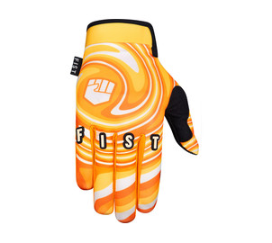 FIST Handschuh 70's Swirl M, orange-schwarz 