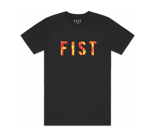FIST T-Shirt Flaming Hawt M, rot-schwarz 