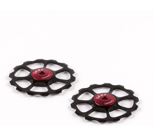 10/11V Pulley wheels (OS 12-14T) Ceramic - black