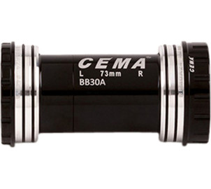 BB30A for Shimano W: 73 x ID: 42 mm Ceramic - Black, Interlock