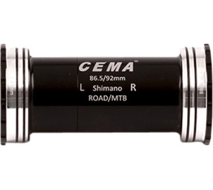 BB86-BB92 for Shimano W: 86,5/92 x ID: 41 mm Stainless Steel - Black, Interlock