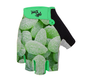 Pedal Palms Kurzfingerhandschuh Mint Lea ves, L, grün-schwarz 