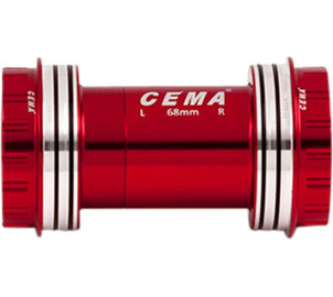 PF30 for Shimano W: 68/73 x ID: 46 mm Ceramic - Red, Interlock