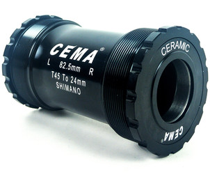 T45 for SRAM GXP W: 82,5 - M45x1,0 Ceramic - Black