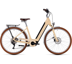 E-bike Cube Ella Ride Hybrid 500 Easy Entry honey'n'white 2023-46 cm / XS, Metai: 2023, Dydis: 46 cm / XS