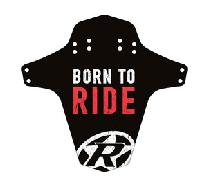 REVERSE Mudfender Born to Ride (Schwarz/Rot) 