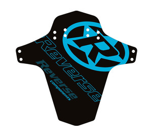 REVERSE Mudfender Reverse Logo (Schwarz/Hellblau) 