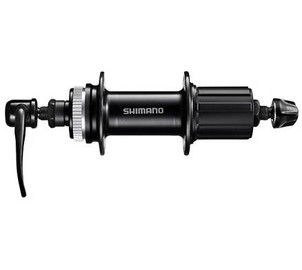 Rear hub Shimano CUES FH-QC300 135mm QR Disc C-Lock 8/9/10/11-speed-36H, Size: 36H
