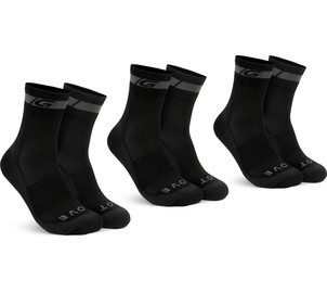 GripGrab Merino Regular Cut Socks 3 L, black