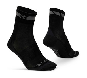GripGrab Merino Regular Cut Socks L, black