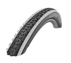 Tire 27.5" Schwalbe Rapid Rob HS 425, Active Wired 57-584 / 27.5x2.25 White Stripes