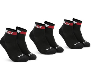 GripGrab Classic Low Cut Summer Socks 3-Pack M, black