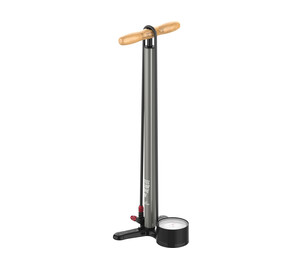 Lezyne Floor Pump Steel HV Floor Drive 3.5", 100PSI flat grey