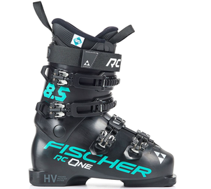 Fischer RC ONE 8.5 ski boots, Celeste black, Size: 23,5, Colors: black