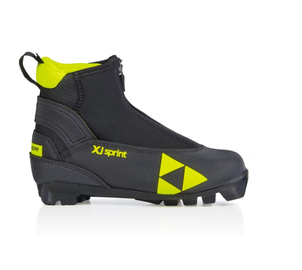 Fischer XJ SPRINT junior cross country boots, black yellow, Size: 34, Farbe: Black