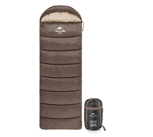 Naturehike ENVELOPE STYLE sleeping bag with hood U350S, gray