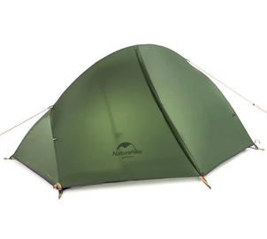 Naturehike cycling Ultralight 1 man tent + mats, Size: 1 person, Colors: green