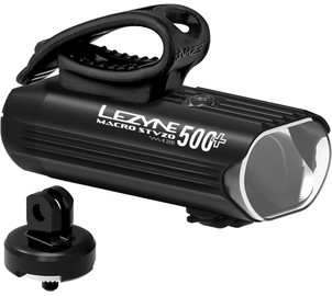 Lezyne Macro STVZO 500+ Reverse Loaded Kit, white light black, Y17