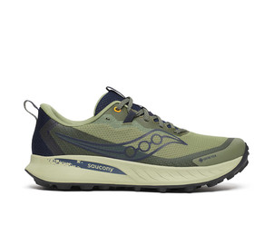 Saucony Men's Peregrine 15 GTX Trail Running shoes, Size: 38, Colors: Army green