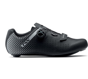 Cycling shoes Northwave Core Plus 2 Road black-silver-42½, Dydis: 42½