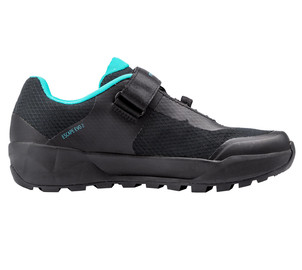 Cycling shoes Northwave Escape Evo 2 WMN MTB AM black-turquoise-40, Size: 40