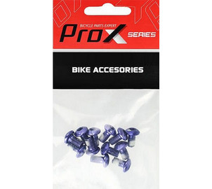 Disc rotor fixing bolts Prox purple M5x10mm (12pcs.)