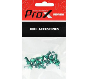 Disc rotor fixing bolts Prox green M5x10mm (12pcs.)