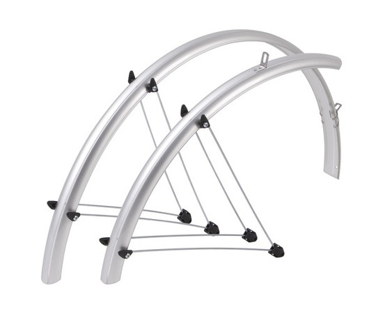 Mudguards set Orion OR 26"x58mm nylon silver