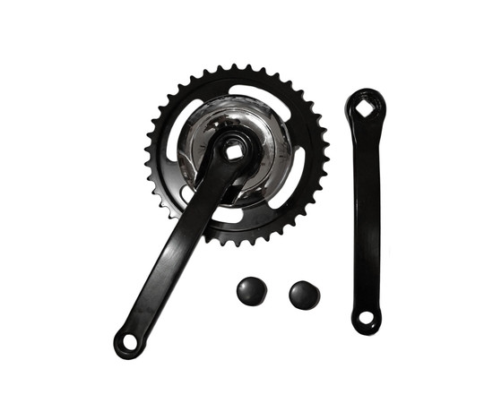 Chainwheel set Azimut steel 1-speed 38Tx170mm w/ CP black