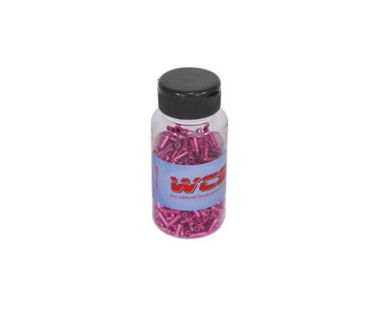 Cable end caps Saccon Italy Alu 500pcs. bottle pink