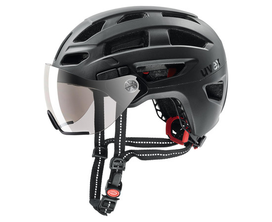 Helmet Uvex Finale visor black mat-52-57CM, Dydis: 52-57CM