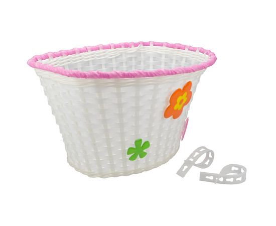 Basket plastic Azimut KID Big white flowers