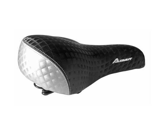 Saddle Azimut Nice FAT white 300x270mm with springs (1012)