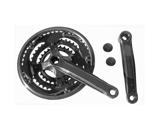 Chainwheel set Azimut steel 42x34x24T 170mm Index black