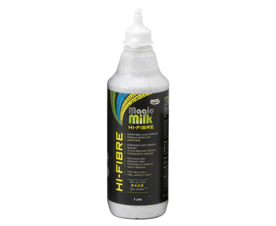 Tubeless tire sealant OKO Magic Milk Hi-Fiber Tubeless 1L