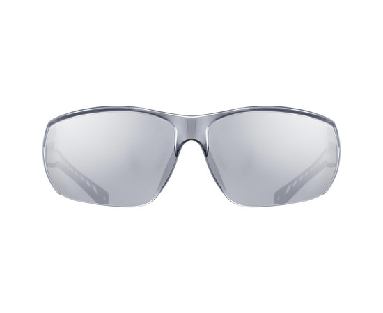 Glasses Uvex Sportstyle 204 black white / mirror silver