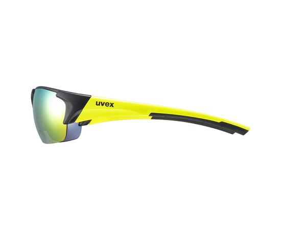 Glasses Uvex Blaze III black mat yellow / mirror yellow