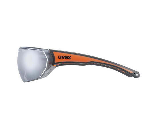 Glasses Uvex Sportstyle 204 black orange / mirror silver