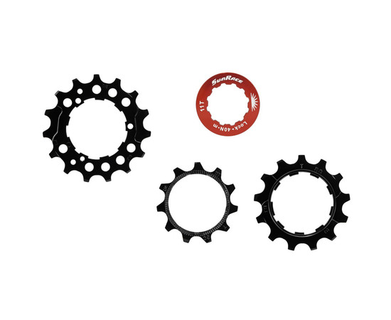 Sprocket set SunRace SPCS10 11-13-15T 10-speed with lockring black