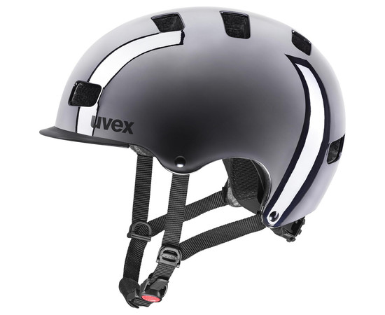 Helmet Uvex hlmt 5 bike pro gunmetal chrome-58-61CM, Size: 58-61CM