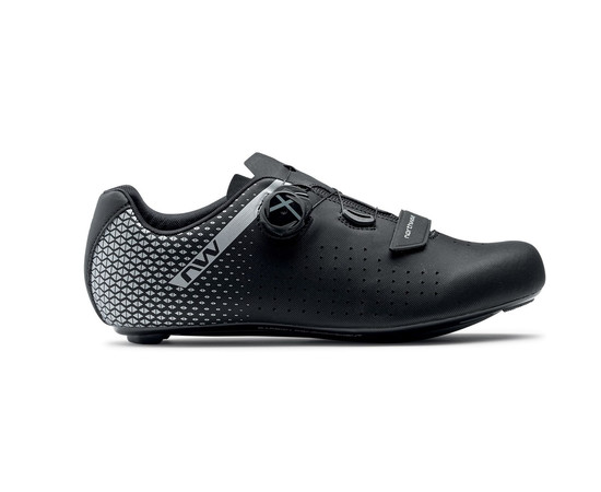 Shoes Northwave Core Plus 2 Road black-silver-43, Size: 42