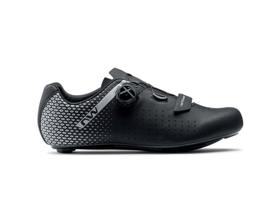 Shoes Northwave Core Plus 2 Road black-silver-43, Izmērs: 43½