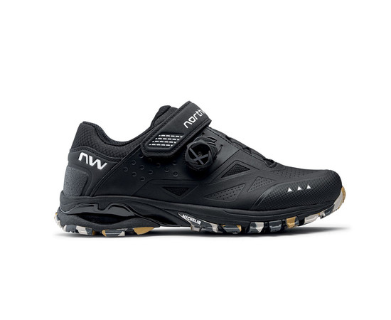 Shoes Northwave Spider Plus 3 MTB AM black-camo sole-45, Izmērs: 45